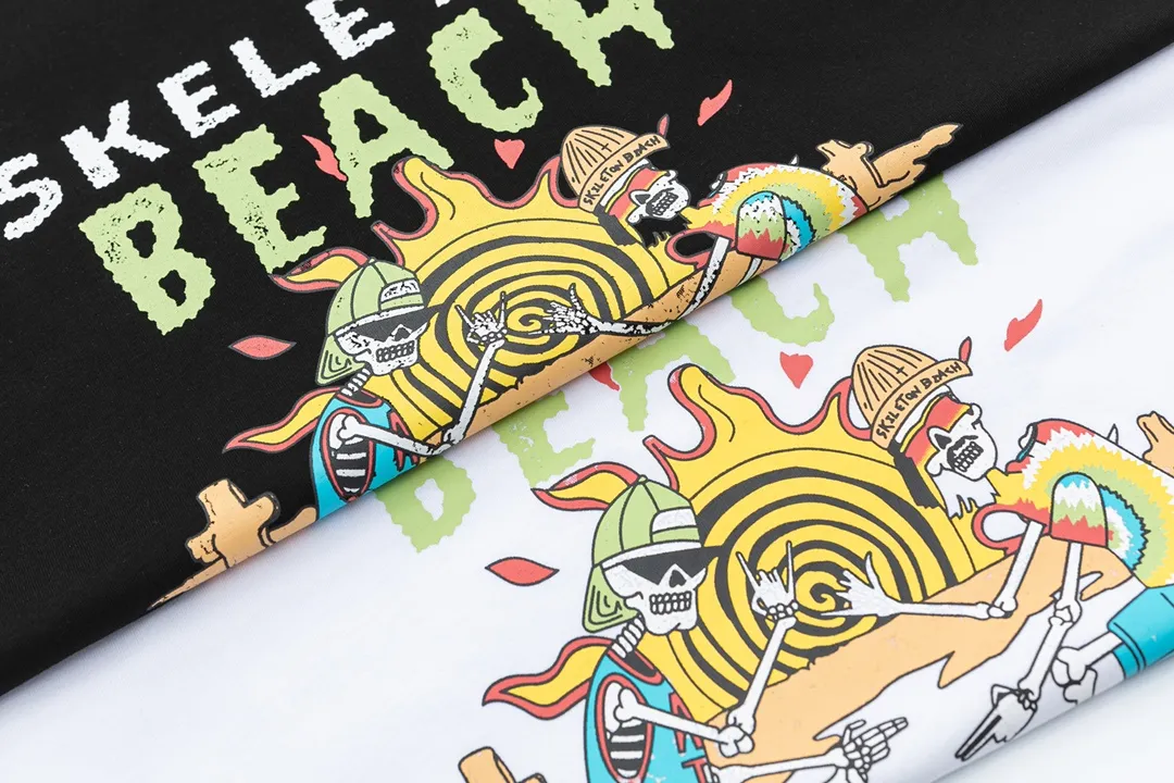 Model D133 Gallery dept American trendy brand printed high street short-sleeved T-shirt. It adopts digital direct printing printing technology and is shaped at high temperature. It is soft, comfortable and breathable. It weighs 240 grams and does not pill, fade or deform. S to XL, p106